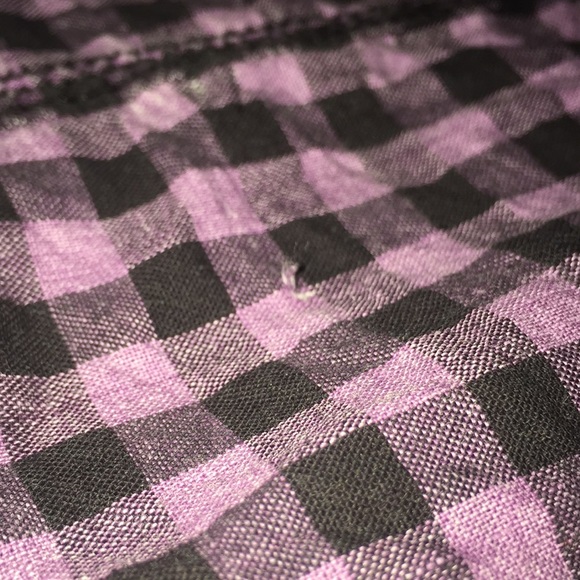 Nollie Long sleeve black & purple plaid - Picture 6 of 8